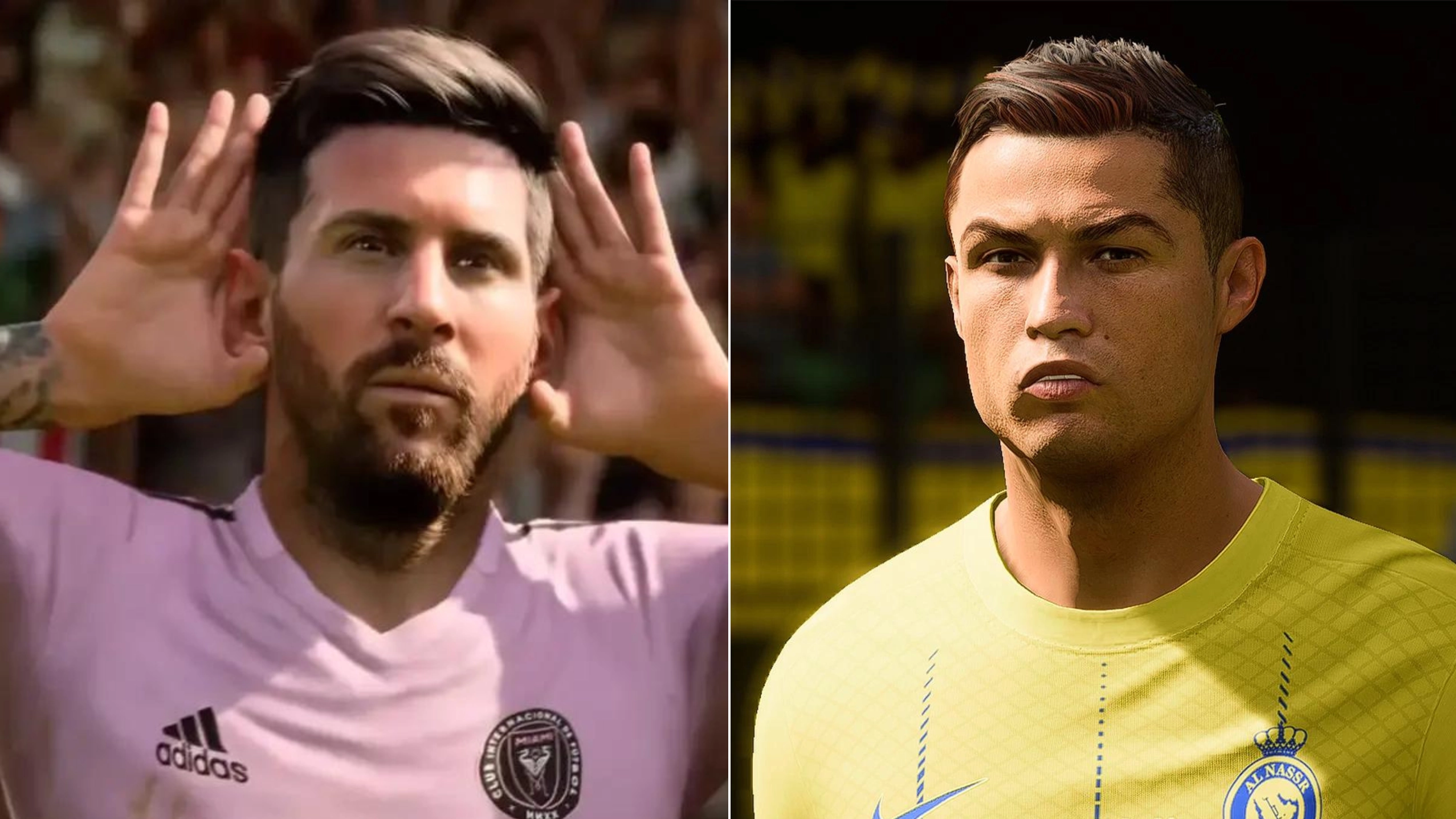 Lionel Messi and Cristiano Ronaldo's ratings from FIFA 06 through to EA FC 25 have been revealed and there's a clear winner