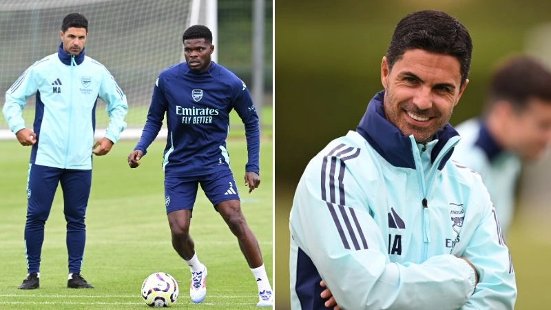 Arsenal fans think Mikel Arteta has made decision on Thomas Partey's future after spotting what happened in pre-season training