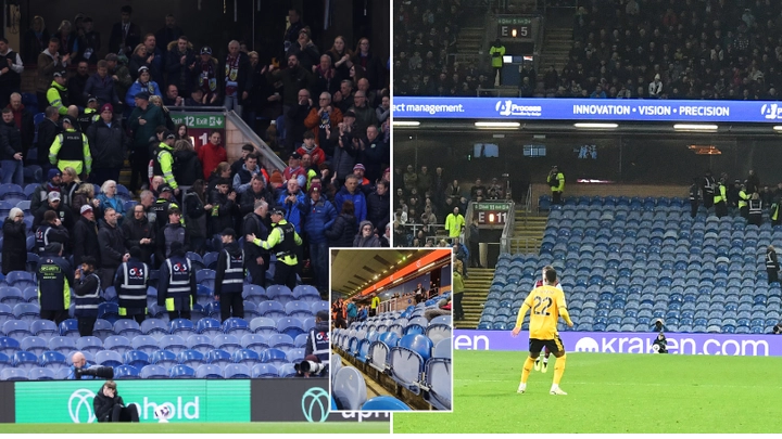 Burnley fans forced to evacuate stand during Wolves match as police intervene