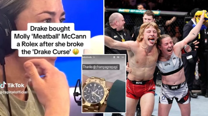 UFC star Molly McCann shows off £40,000 Rolex bought for her by Drake after breaking his betting curse