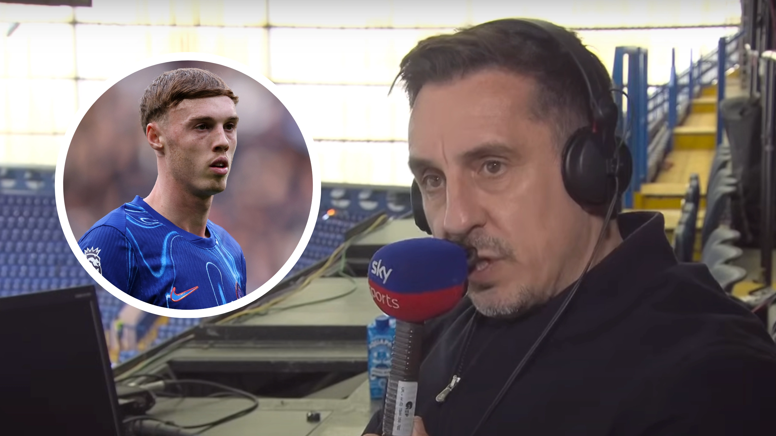 Gary Neville accused of ignoring elephant in the room with Cole Palmer comment after Chelsea's win vs Liverpool