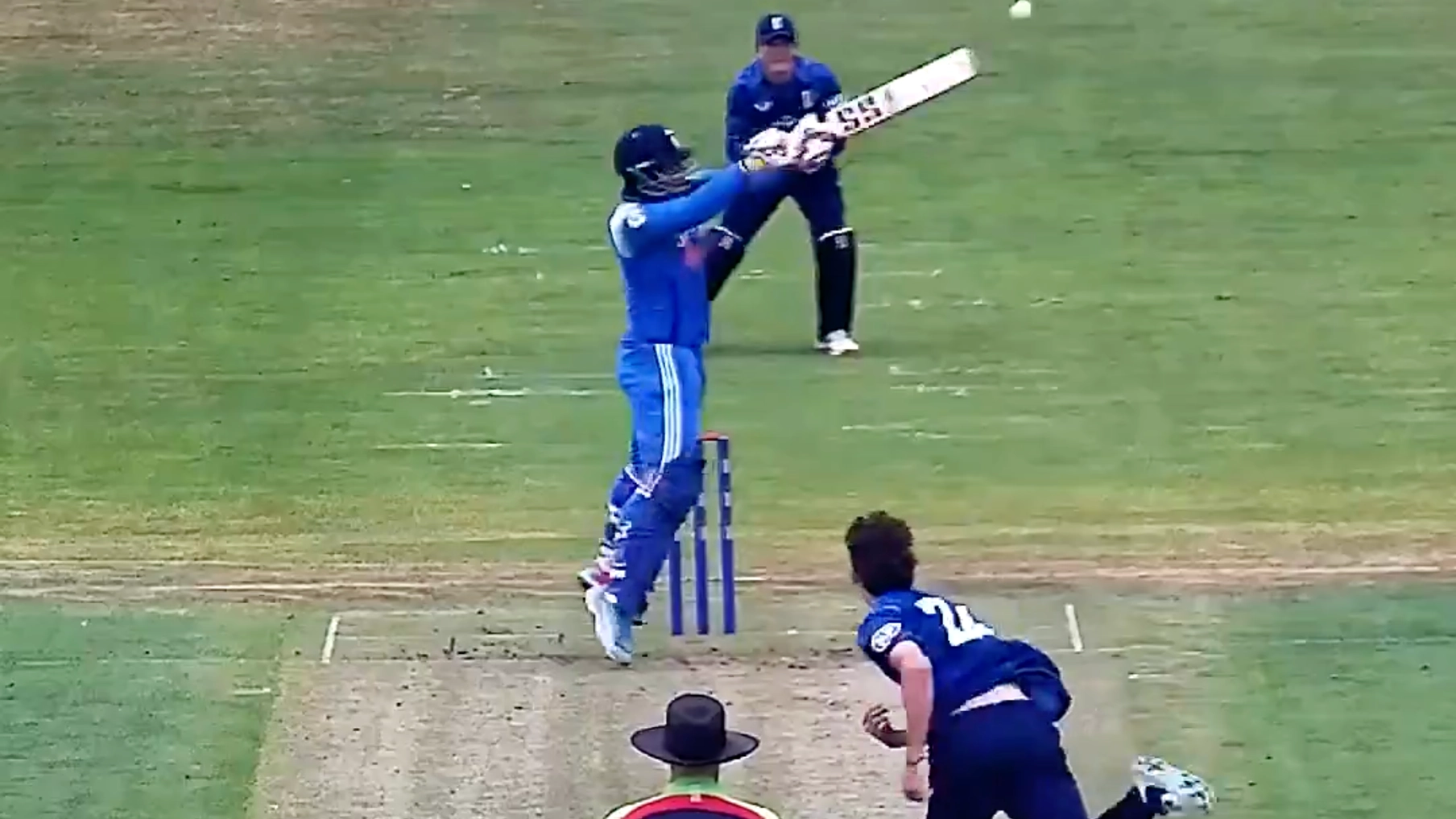 Footage of 14-year-old cricketer is going viral as he smashes 10 sixes in match and breaks 49-year record