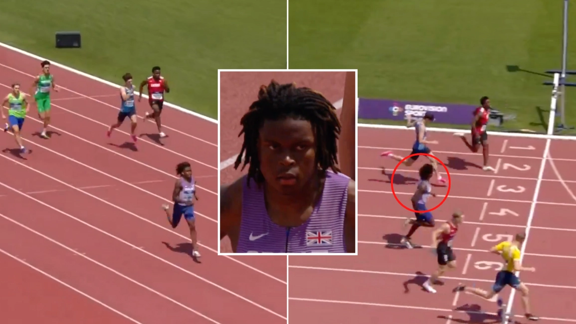 British 200m runner has 'absolute disaster' and manages to lose race after being way out in front