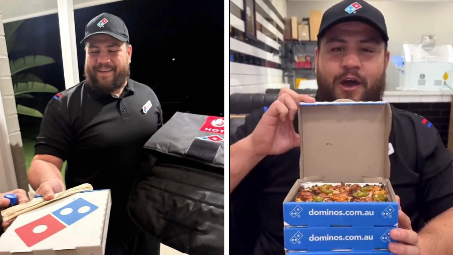 UFC heavyweight star Tai Tuivasa spends the night delivering pizzas leaving fans confused