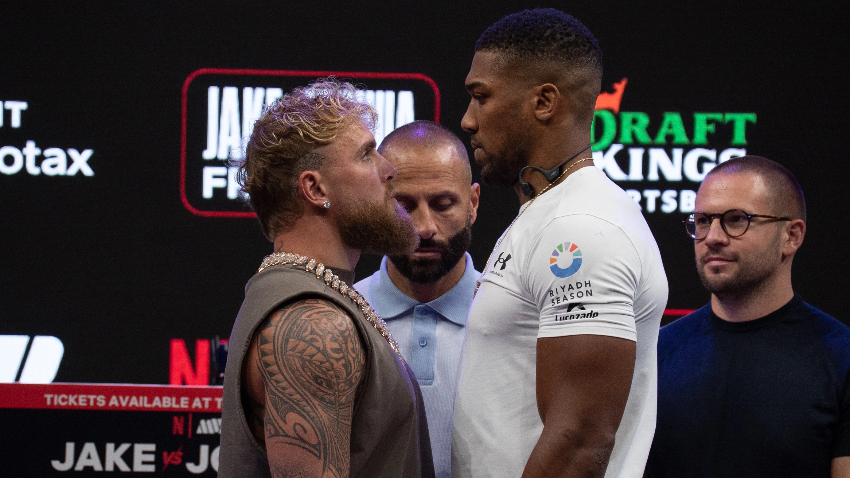 Jake Paul vs Anthony Joshua 'Won’t Happen' As Ryan Garcia Spots Presser Moment