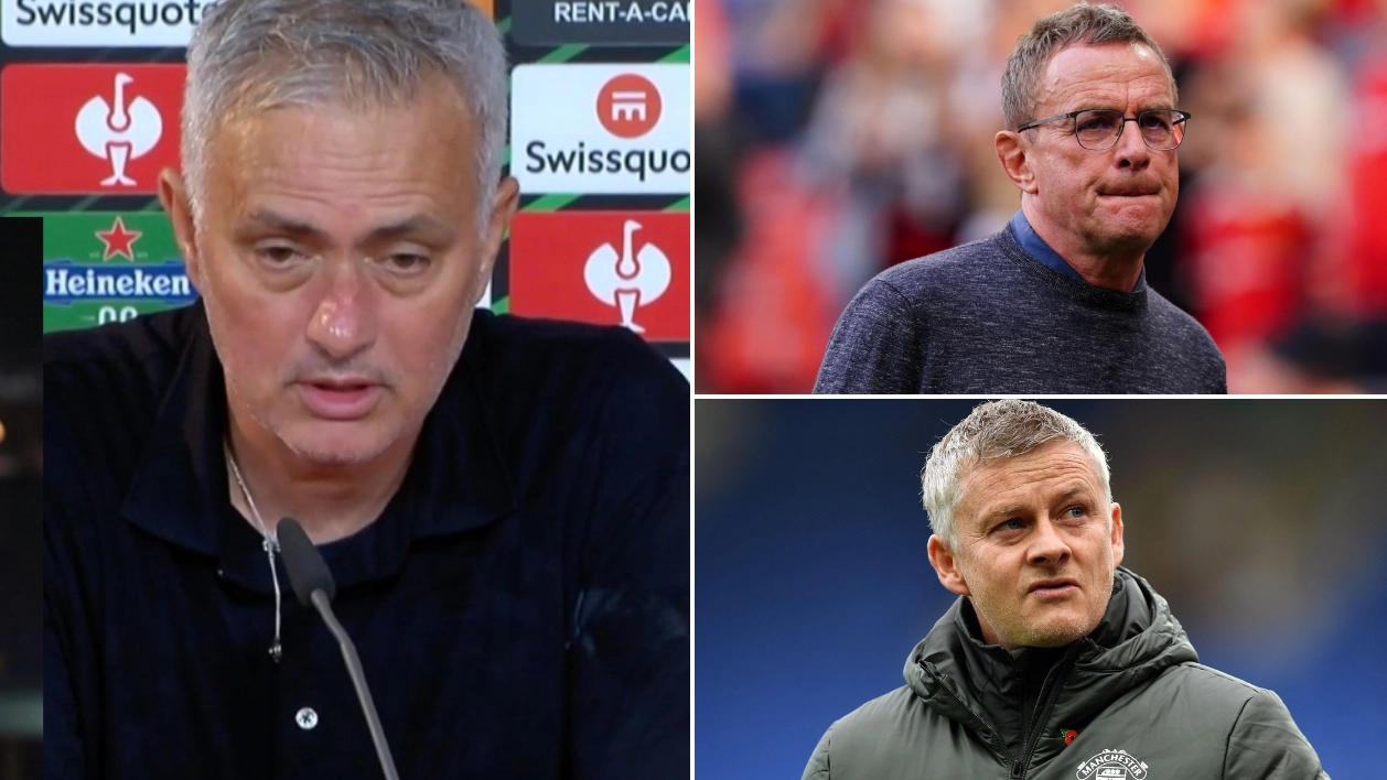 Jose Mourinho Aims Dig At Ole Gunnar Solskjaer And Ralf Rangnick After Europa Conference League Win