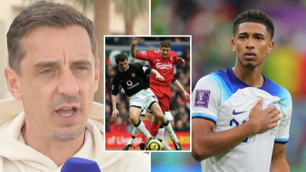 Gary Neville compares Jude Bellingham to Roy Keane and Steven Gerrard after England World Cup masterclass