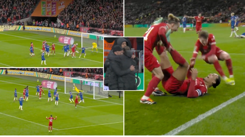 Virgil van Dijk scores dramatic Carabao Cup final extra time winner against Chelsea