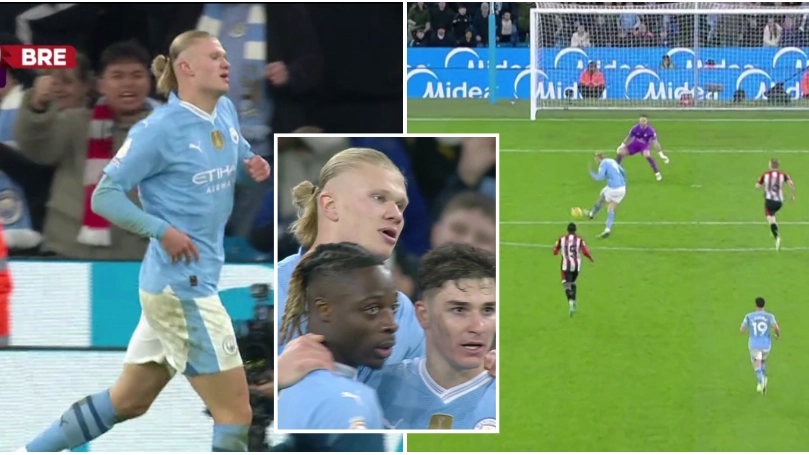Erling Haaland sets incredible new Premier League record with goal for Man City vs Brentford