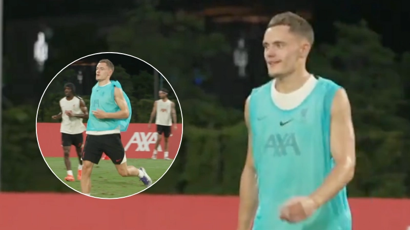 Liverpool player says 'oh my goodness' after seeing what Florian Wirtz did in Liverpool training