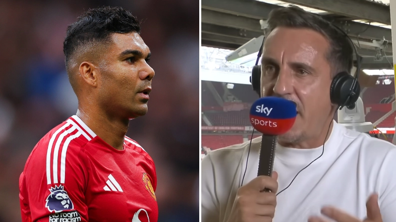 Gary Neville reveals what he's 'heard' about Casemiro and the Man Utd dressing room after Liverpool errors
