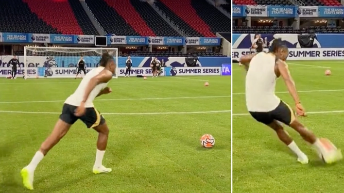 Fans mock Chelsea’s Christopher Nkunku over the height of his free-kick