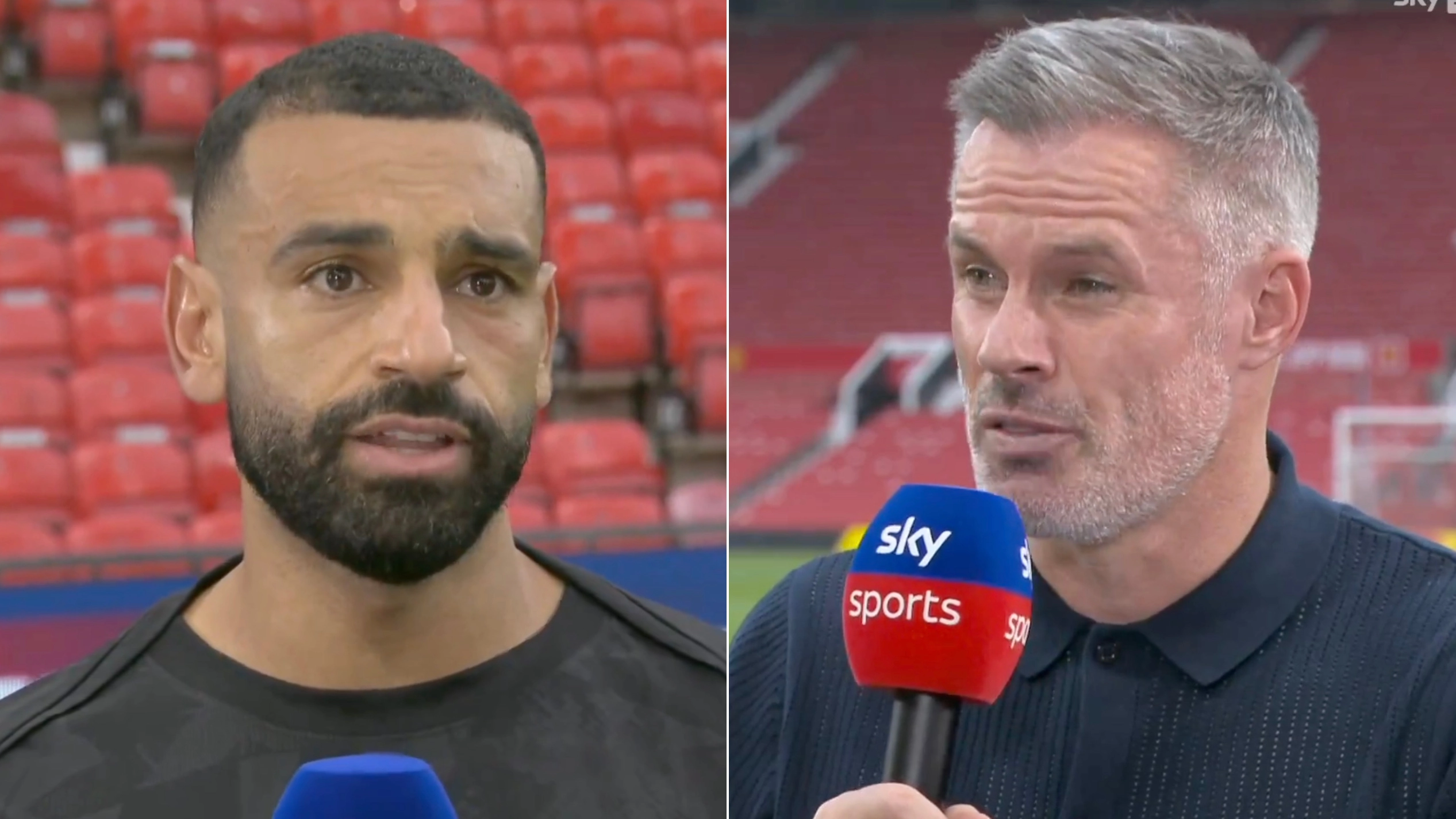 Jamie Carragher gives immediate reaction to Mo Salah's Liverpool future claim as fans come up with theory