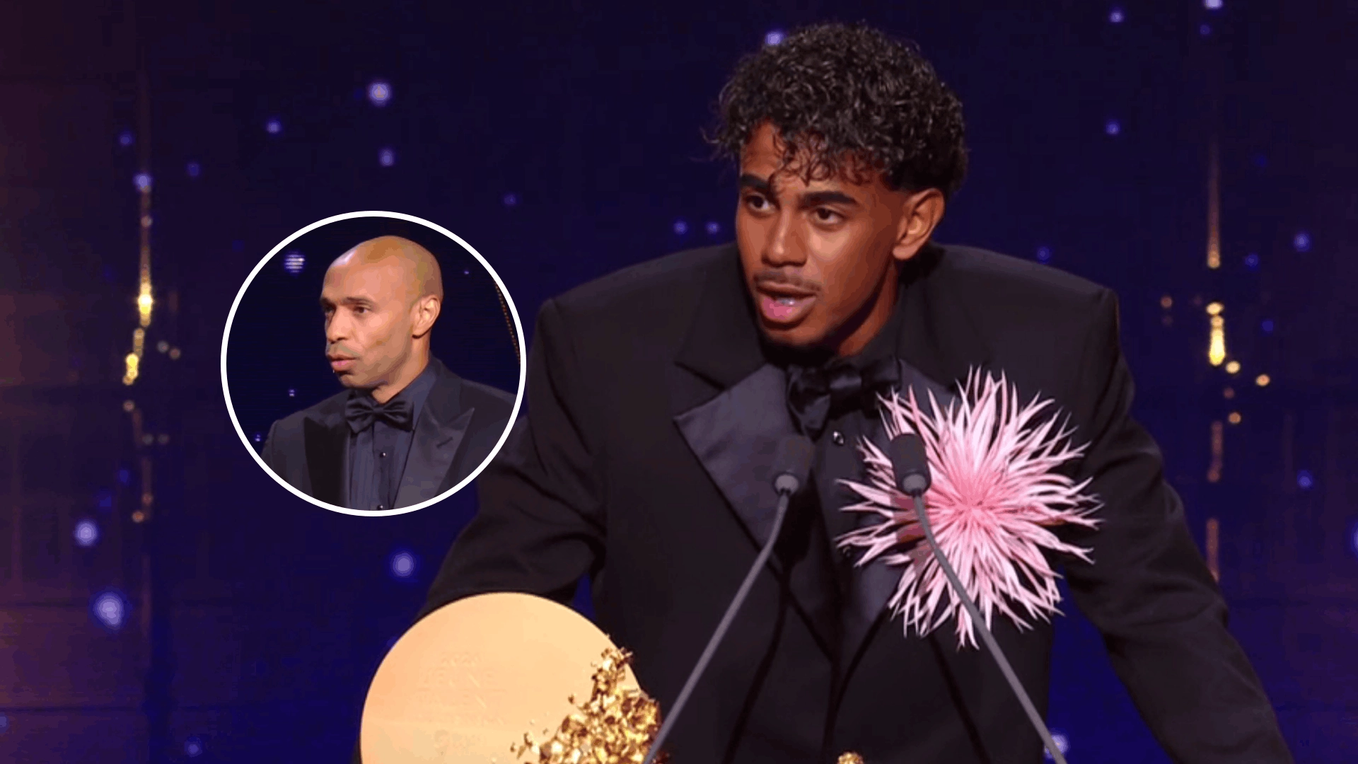 Lamine Yamal surprises Thierry Henry with one of the most remarkable Ballon d'Or speeches