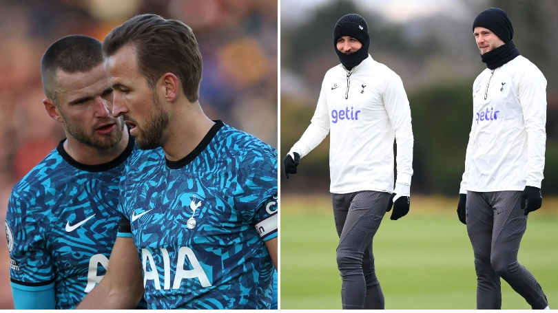 Harry Kane explains why he doesn't like sitting next to Eric Dier as they prepare to be reunited