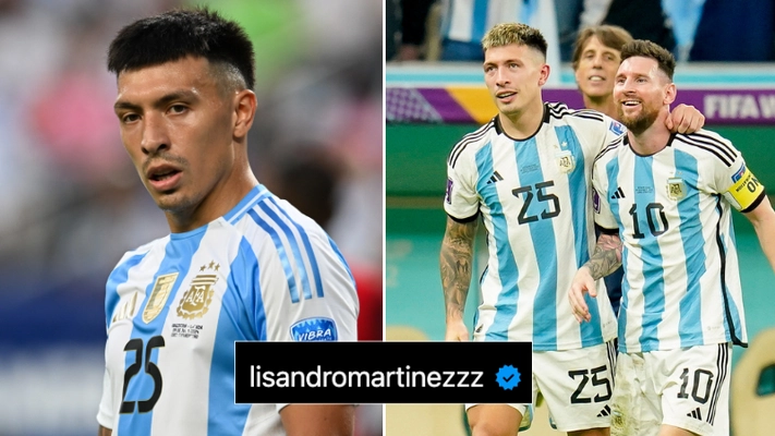 Man Utd star Lisandro Martinez sees his Instagram 'hacked' with brutal Lionel Messi meme