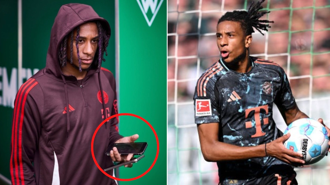 Fans spot what was on Michael Olise's phone screen before latest stunning Bayern Munich performance