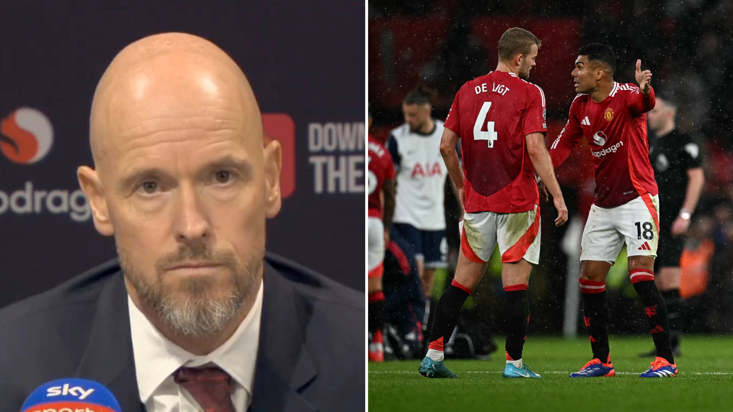Erik ten Hag reveals the six-word message he said to Man Utd players in dressing-room speech after Tottenham humiliation
