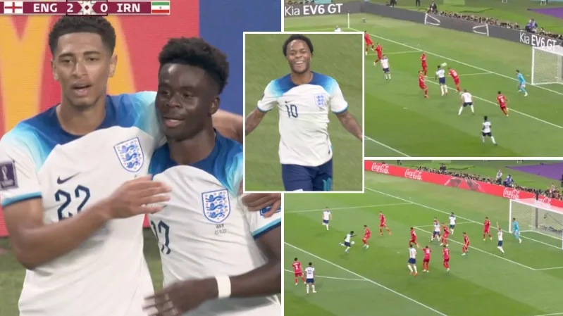 England score three goals in the first half vs Iran, their World Cup is well underway