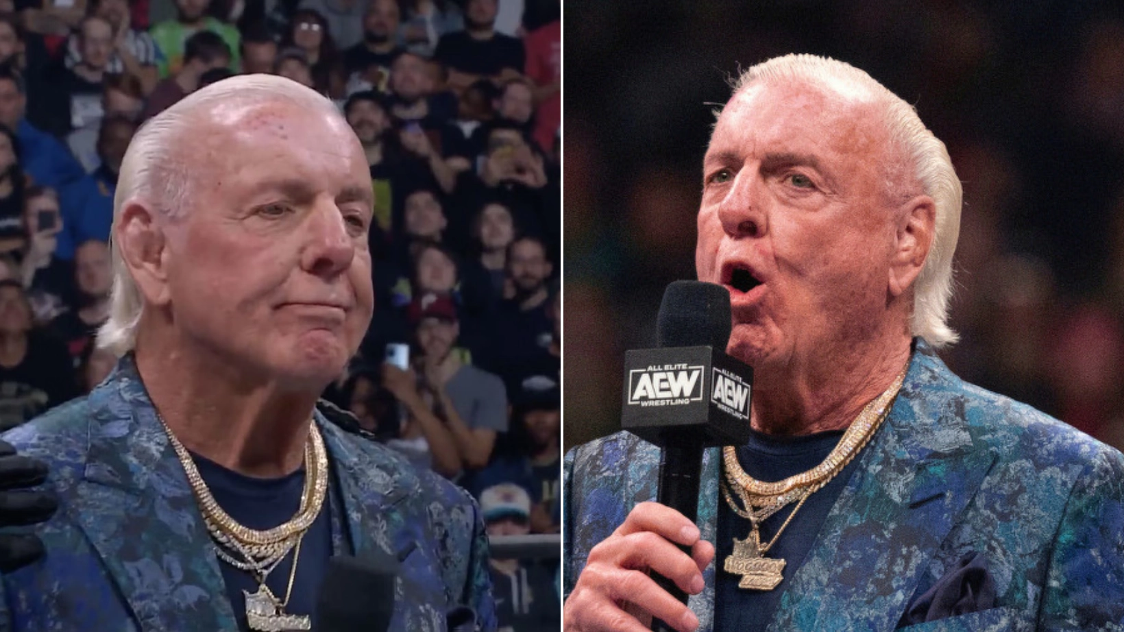 Ric Flair offers to 'walk away' from AEW after controversial line which is 'set to be removed from broadcast'