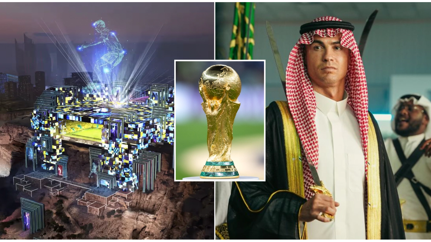 Saudi Arabia plans for ‘futuristic’ clifftop 2034 World Cup stadium revealed