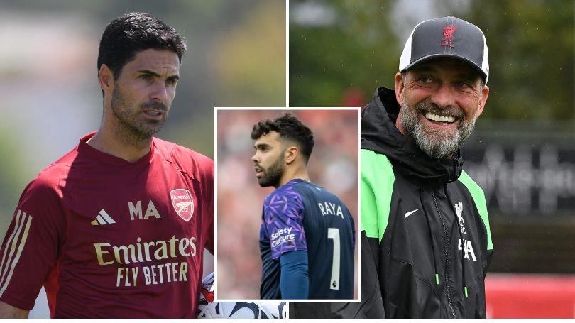 Jurgen Klopp has already 'told' Mikel Arteta why Arsenal should complete David Raya transfer