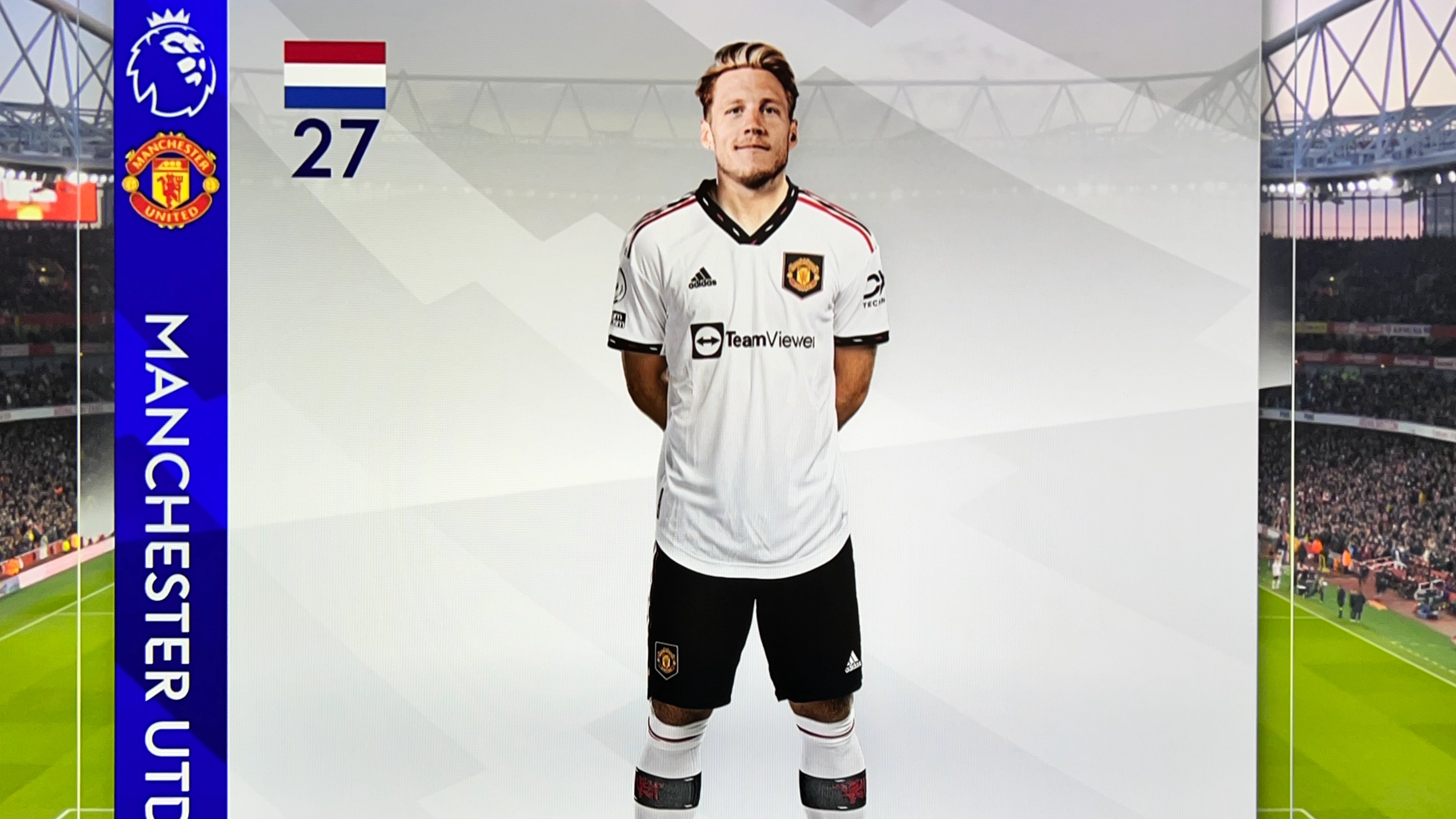 The reason why Sky Sports gave Wout Weghorst a different body in Man United line-up graphic