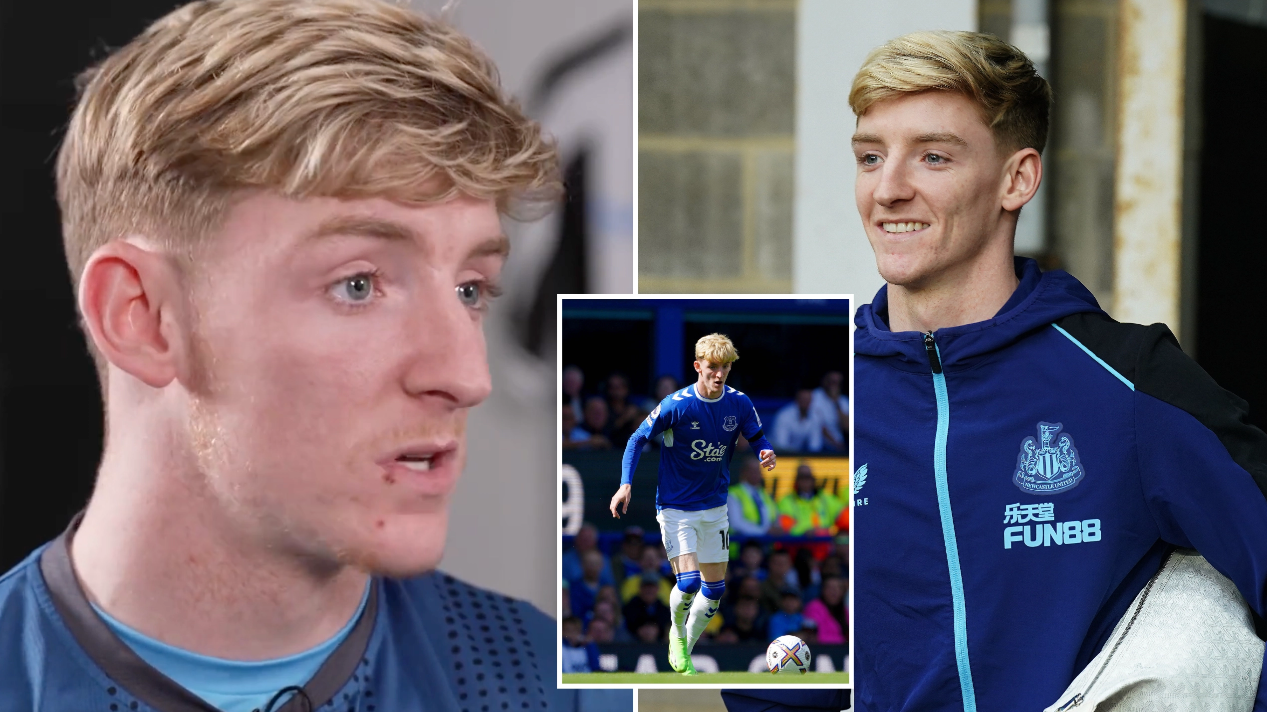 Anthony Gordon hits back at Everton fans following controversial transfer to Newcastle
