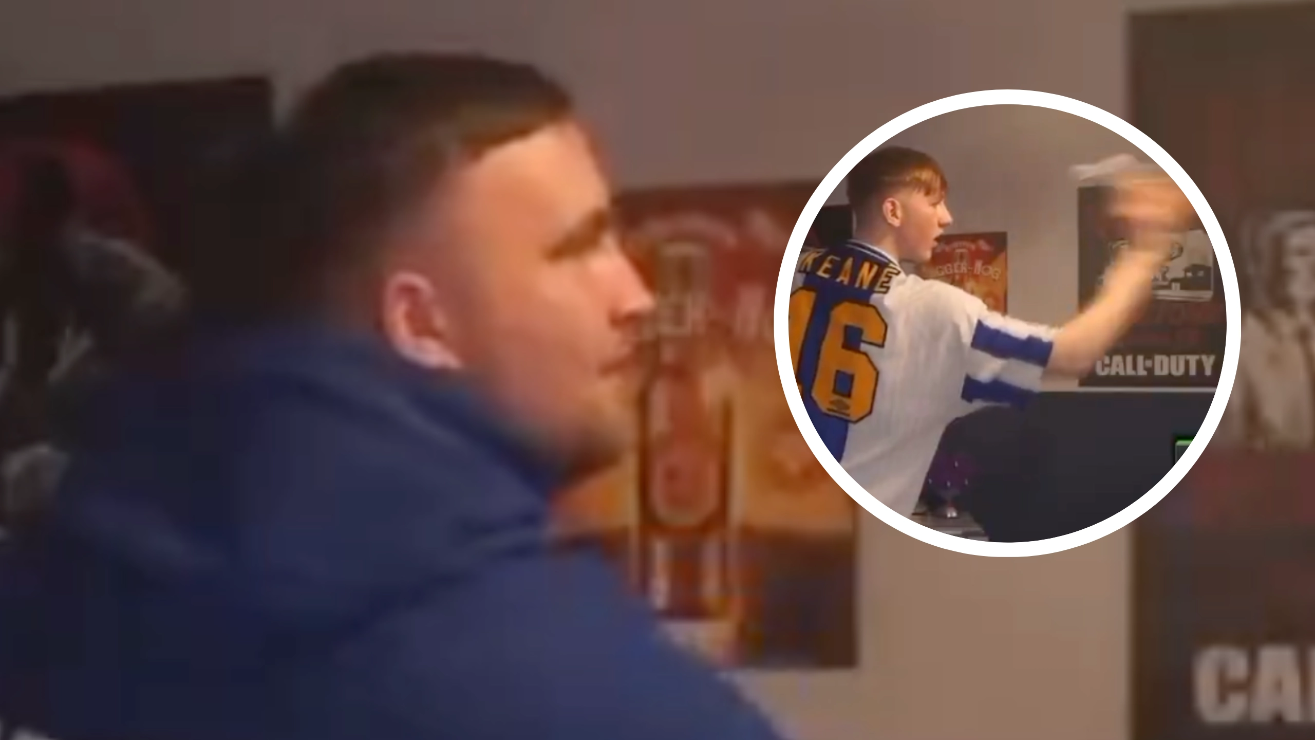 Luke Littler's reaction speaks volumes after AngryGinge almost beats him in darts match on live stream