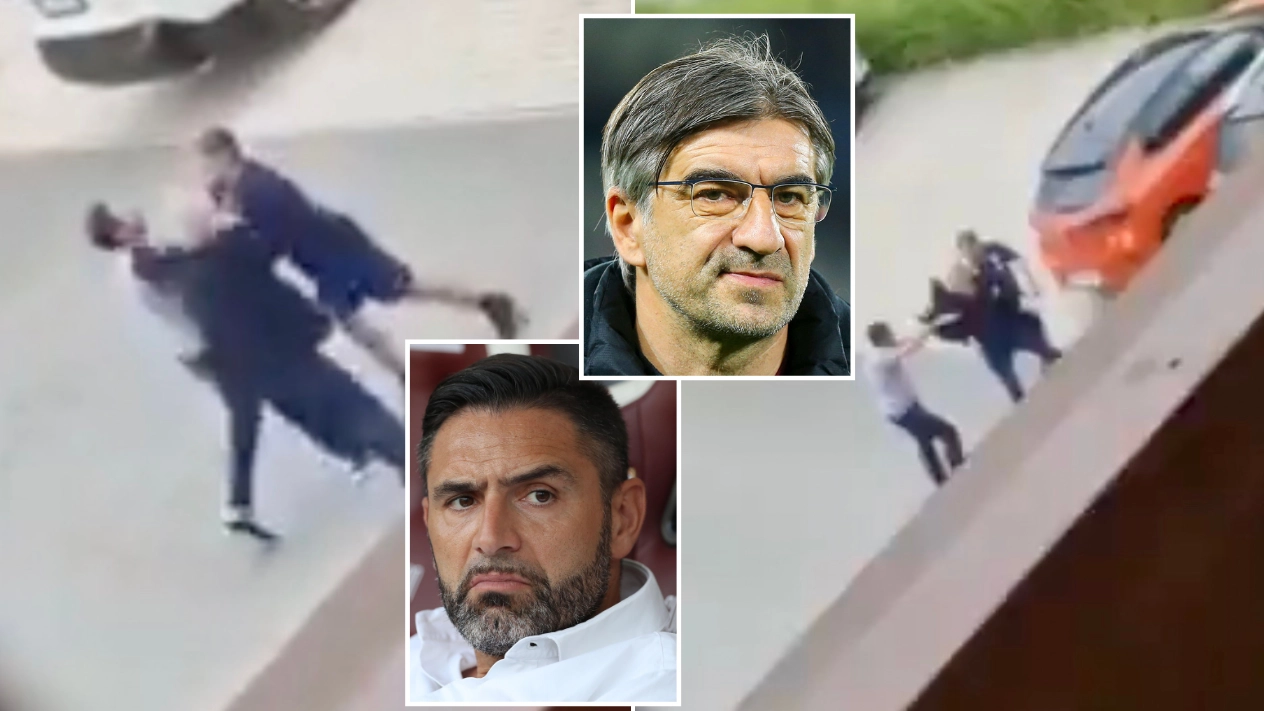 Shocking Footage Shows Torino Manager Ivan Juric And Sporting Director Davide Vagnati In Furious Car Park Brawl