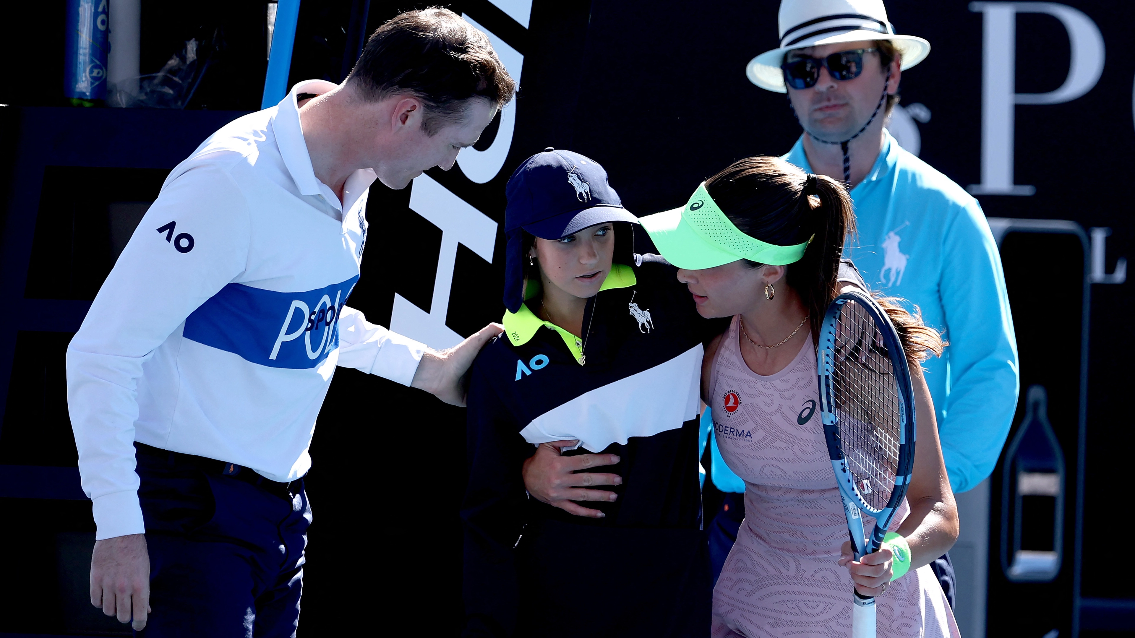 Australian Open Player Forced to Step In After Worrying Ball Girl Incident