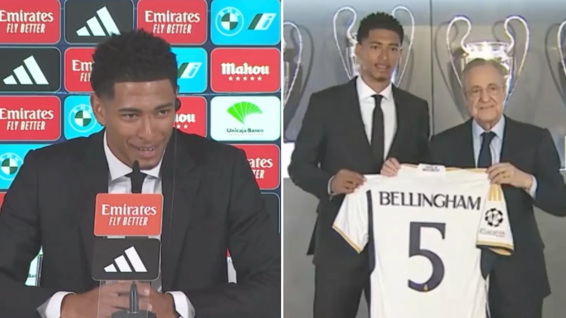 Jude Bellingham took the time to praise a journalist during his unveiling, he's a class act