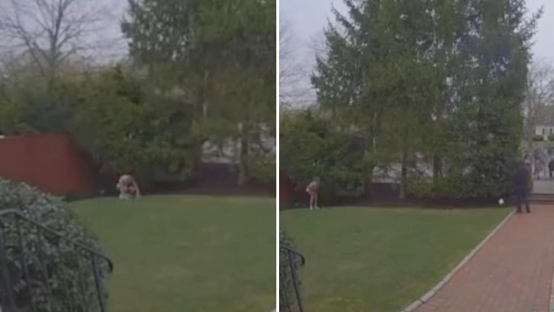Video captures the moment marathon runner goes for sh*t in stranger's garden