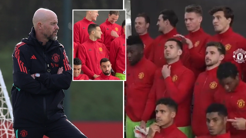 Man Utd star 'excluded' from official squad photo for the current season