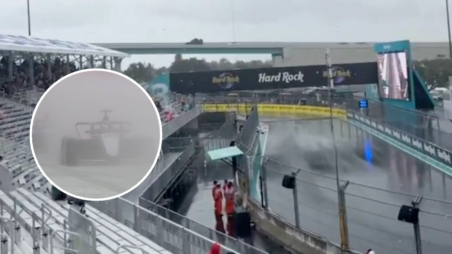 FIA cancel race due to 'severe weather' as Miami Grand Prix plunged into chaos
