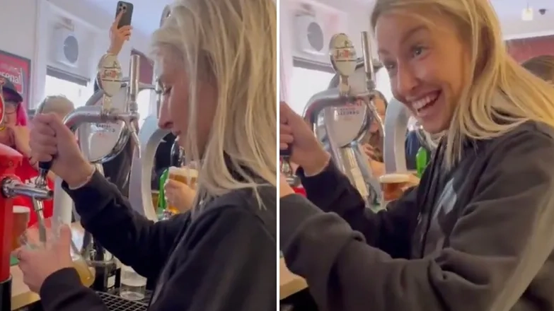 Arsenal star Leah Williamson buys and pours post-match drinks for entire pub