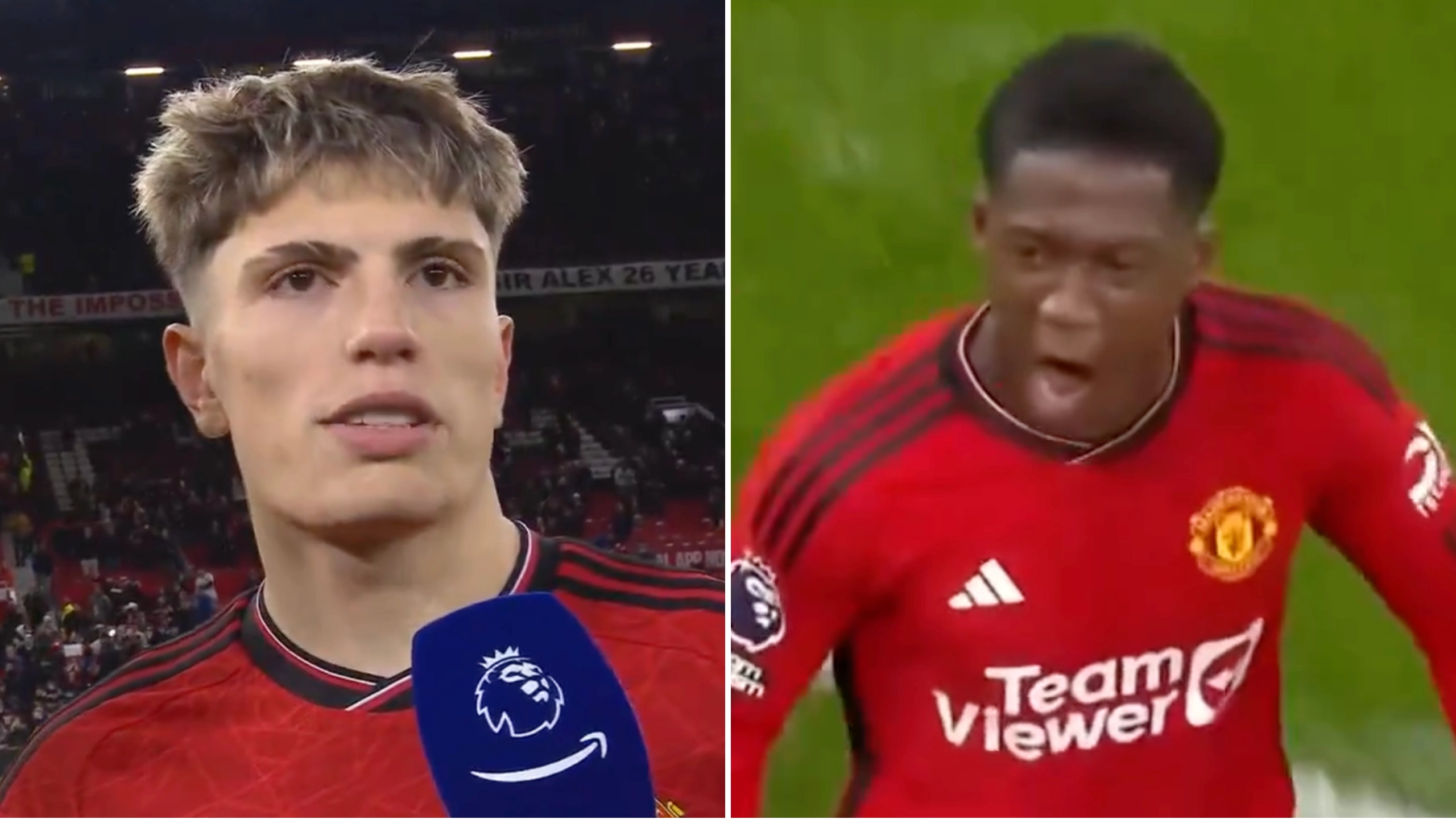 Alejandro Garnacho issues telling response to fans calling Kobbie Mainoo a future Man Utd captain