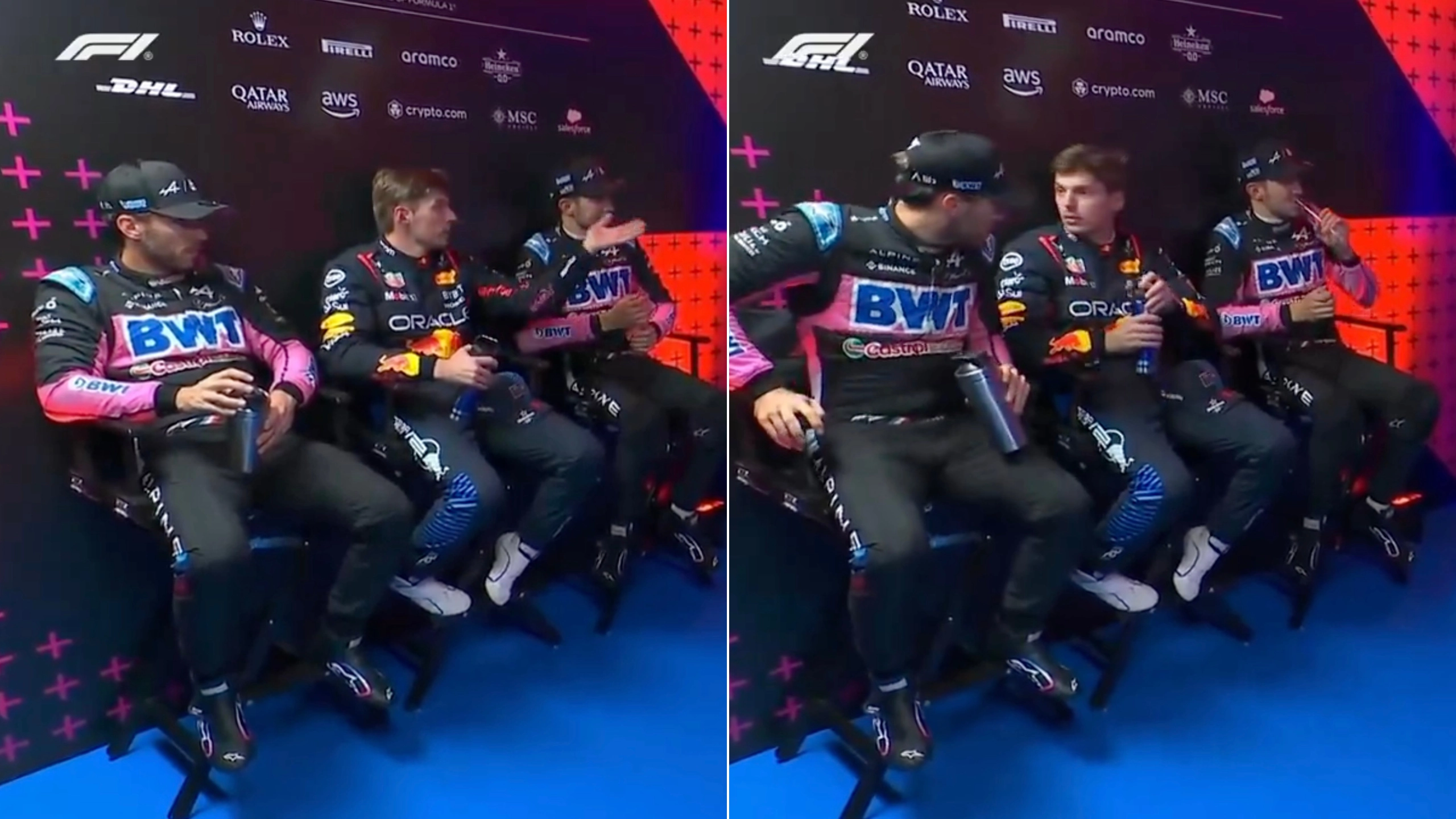 Max Verstappen appears to fire dig at Lando Norris with cool down room comment after Brazil GP masterclass