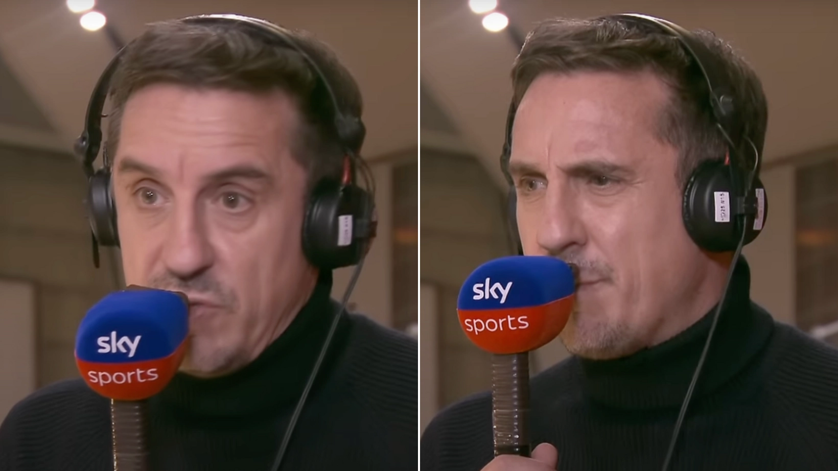 Gary Neville involved in foul-mouthed incident with Liverpool fan after Man City's defeat at Anfield
