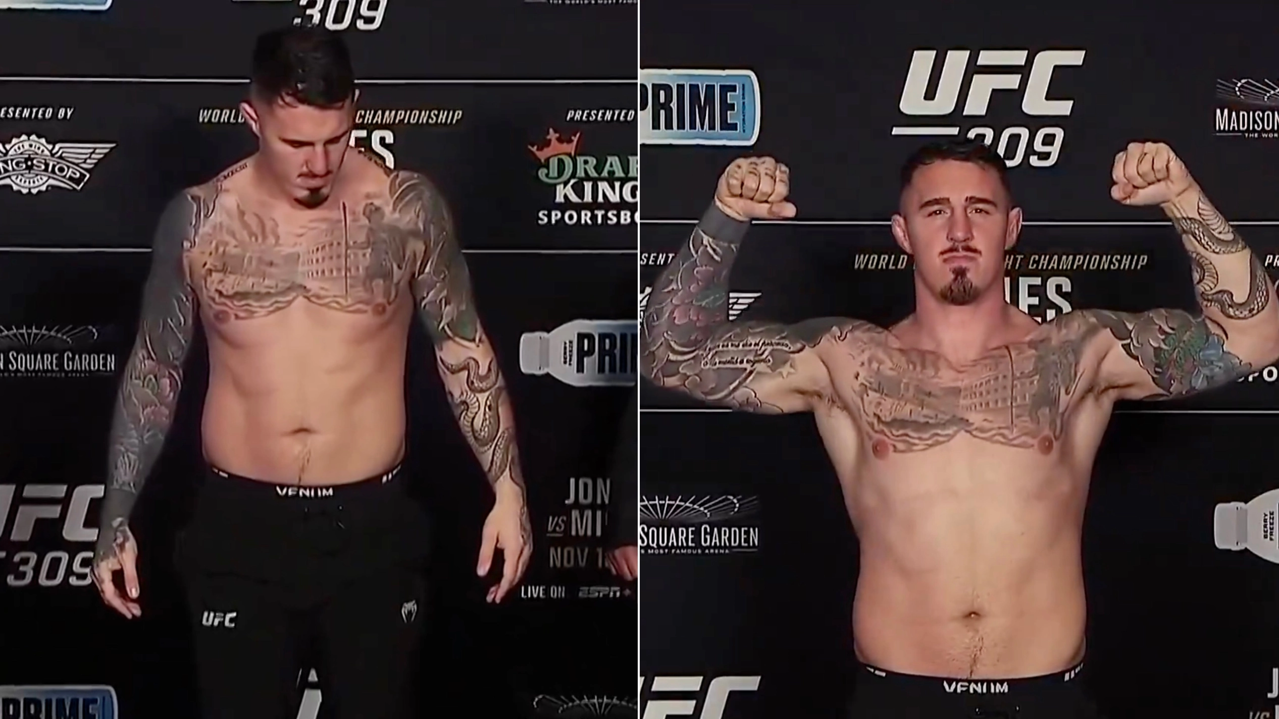 UFC fans only just realising why Tom Aspinall weighed in for UFC 309 despite not featuring on the card