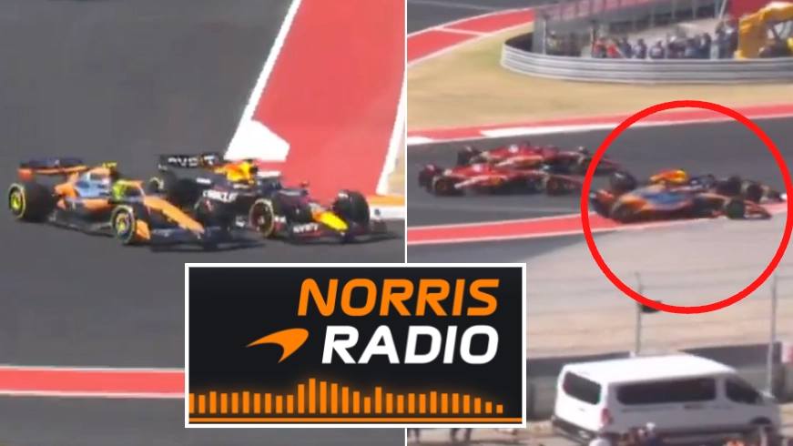 Lando Norris demands penalty for Max Verstappen in furious team radio following controversial US Grand Prix start