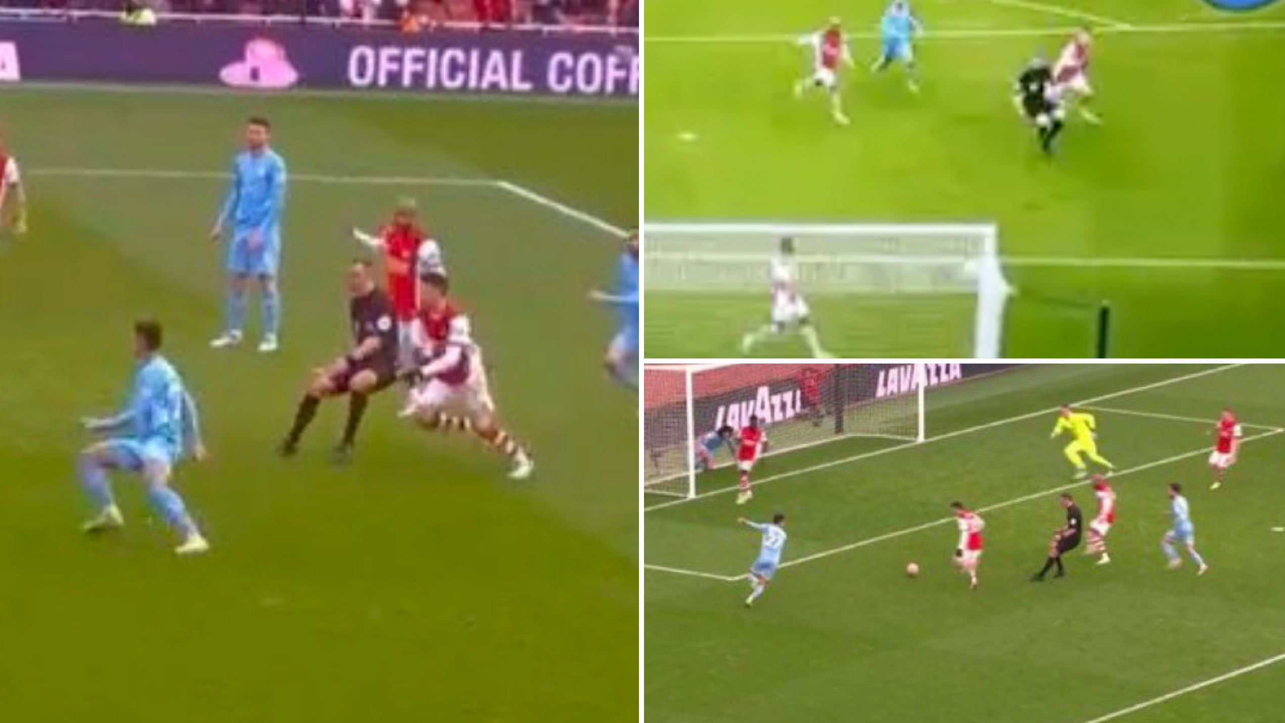 Referee Stuart Attwell Accused Of 'Blocking' Martinelli Before He Missed Sitter vs Man City, Footage Is Damning