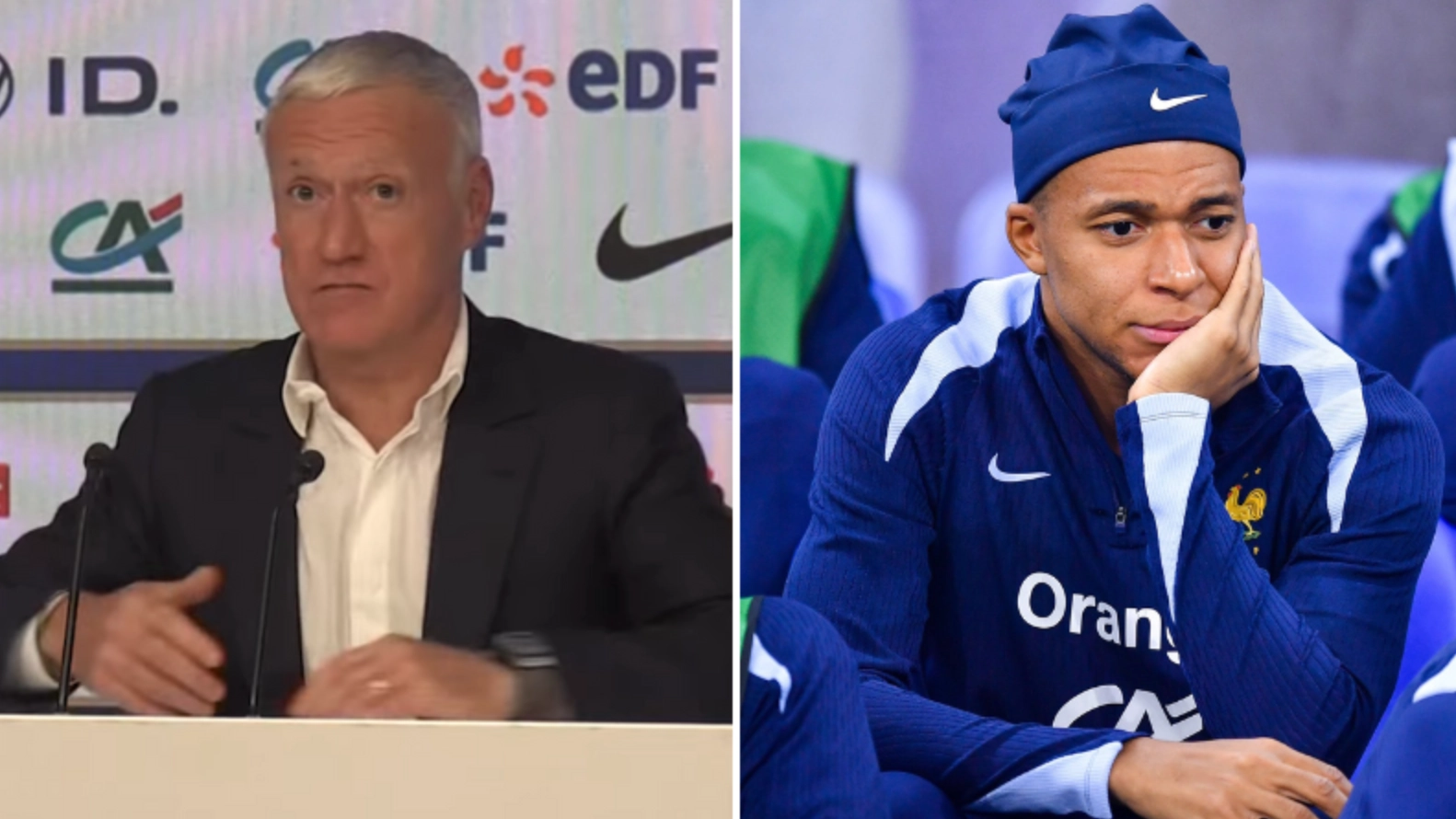 Didier Deschamps' blunt four-word explanation for Kylian Mbappe absence from France squad has left everyone baffled