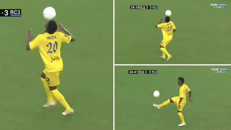 Vinicius Jr Went Full 'Joga Bonito' And Busted Out 'Seal Dribble' In Ronaldinho Vs Roberto Carlos Exhibition Game
