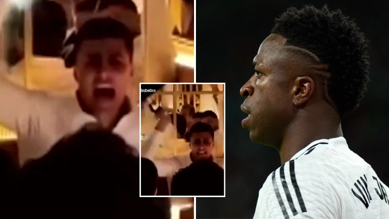 Rodri aimed brutal two-word taunt at Vinicius Jr in now-deleted video during Ballon d'Or celebrations