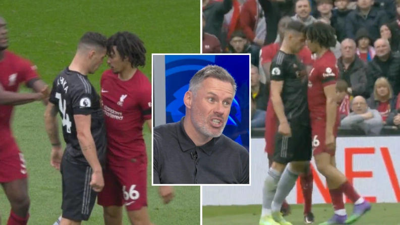 Jamie Carragher slams Granit Xhaka for 'idiotic' decision which swung the game in Liverpool's favour