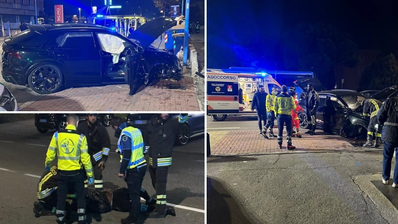 Mario Balotelli involved in scary car crash that left his car completely damaged