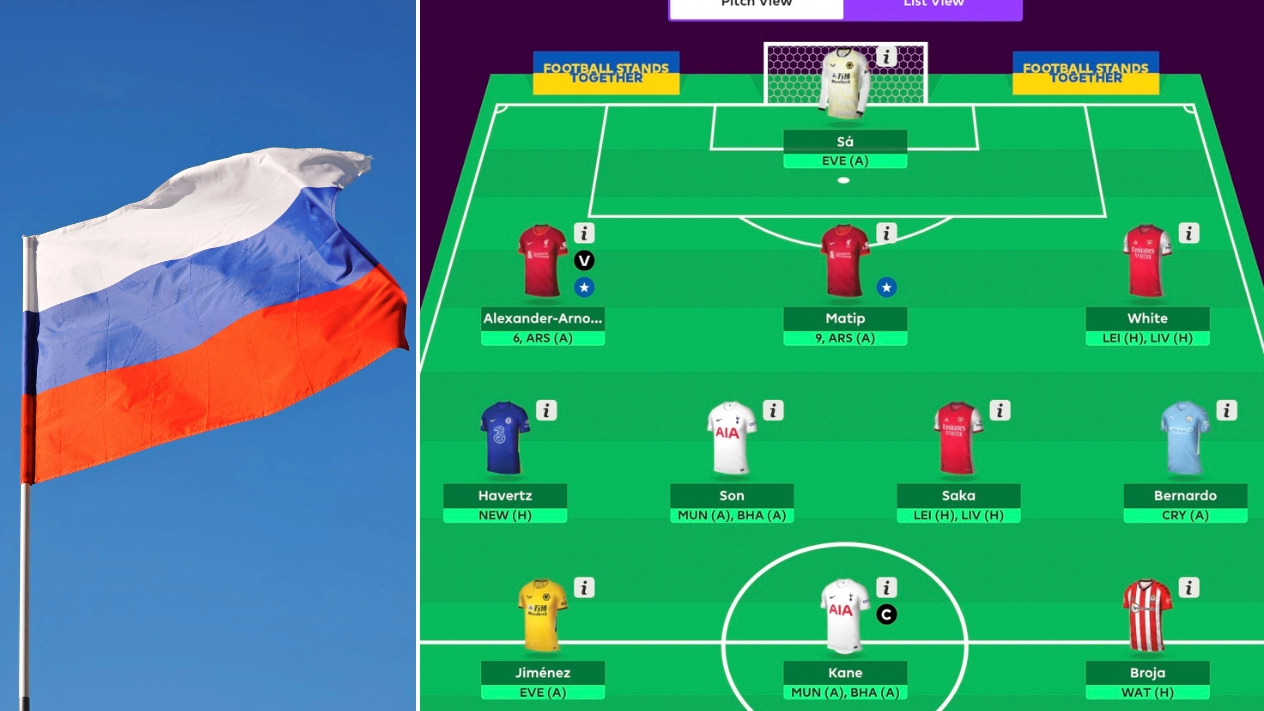 Russian Users Removed From Fantasy Premier League After Invasion Of Ukraine
