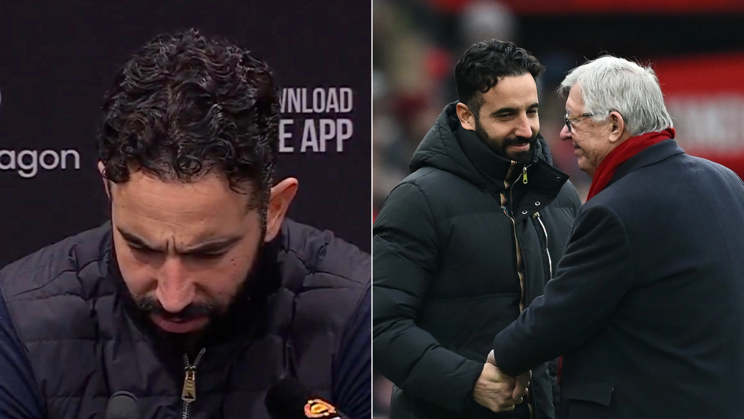 Sir Alex Ferguson makes feelings clear with two-word message to Ruben Amorim ahead of Man Utd's damaging defeat to Brighton