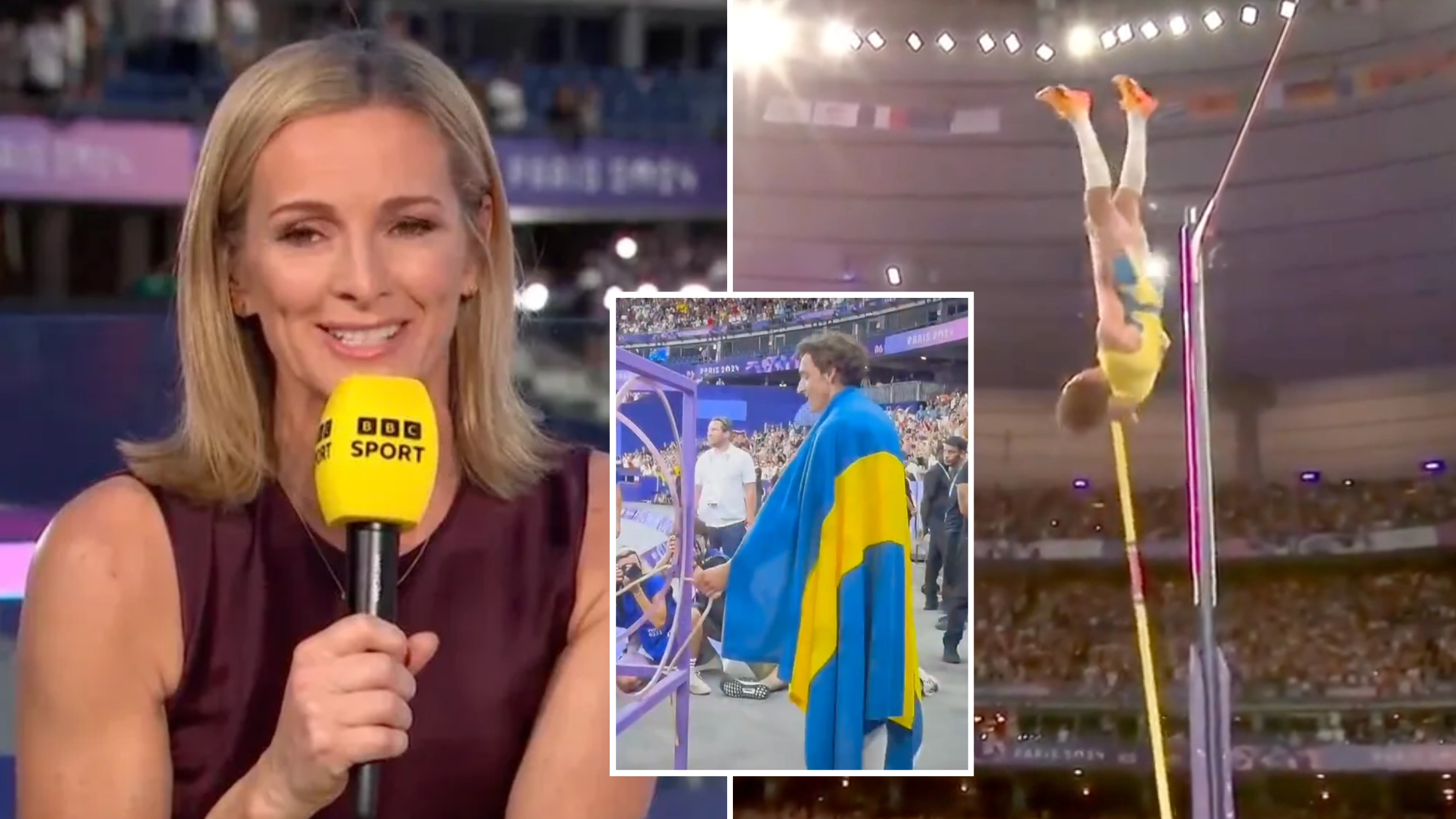 Gabby Logan suggests Olympics conspiracy theory after Mondo Duplantis breaks pole vault world record